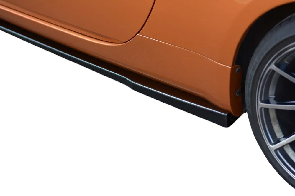 ✨MINIGONNE Laterali Design Nero Lucido ABS Per Nissan 350Z 2003-2008✨