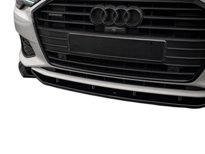 ✨Splitter Diffusore Anteriore V1 Maxton Design Lucido Audi A6 C8✨