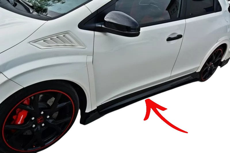 ✨MINIGONNE LATERALI Design ABS per Honda Civic Mk9 Tipo R (Fk2) 2015+✨