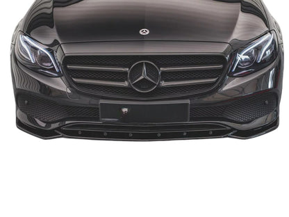 ✨Splitter Anteriore Design Nero Lucido ABS per Mercedes E W213 ( 2016-2021 )✨