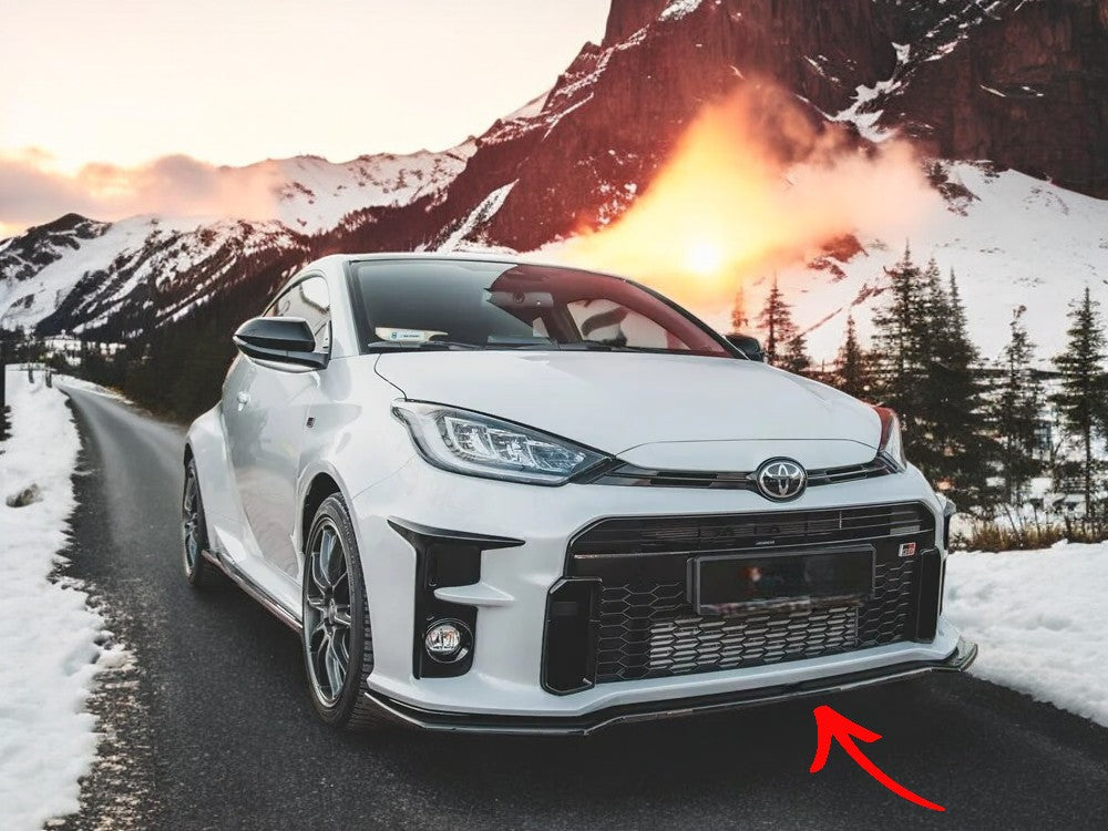 ✨SPLITTER design nero lucido ABS per Toyota GR Yaris MK4✨