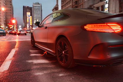 ✨MINIGONNE laterali design lucido ABS per Mercedes C W205 Coupe 2015-2018✨