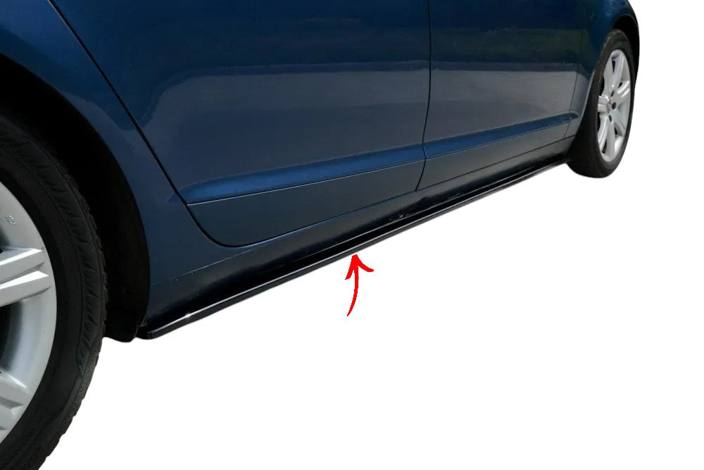 ✨MINIGONNE laterali design nero lucido ABS per AUDI A6 C8 2019+✨