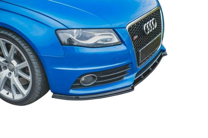 ✨Splitter anteriore design nero lucido ABS Per Audi S4 A4 S-Line B8✨