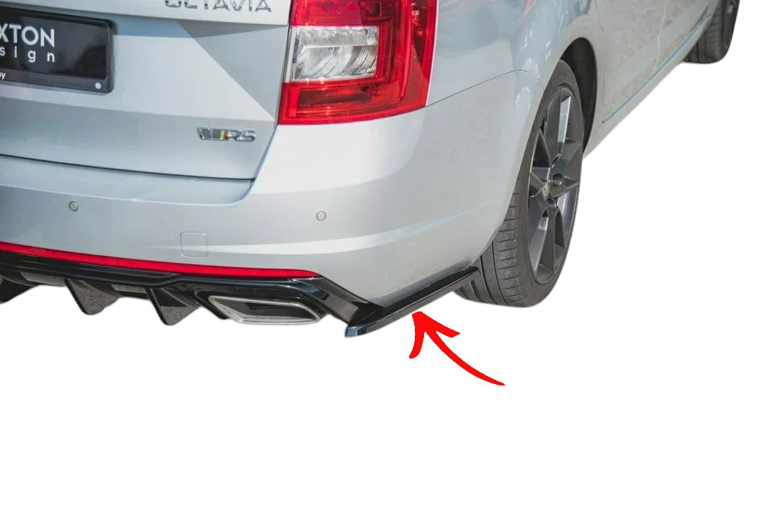 ✨SPLITTER laterali posteriori V2 PER Skoda Octavia Vrs Mk3/Mk3.5 2013-2016✨