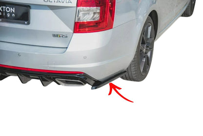 ✨SPLITTER laterali posteriori V2 PER Skoda Octavia Vrs Mk3/Mk3.5 2013-2016✨