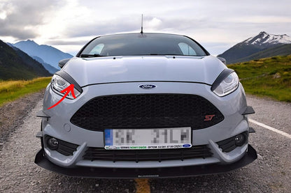 ✨PALPEBRE V1 Design Nero Lucido ABS per Ford Fiesta Mk7 St Facelift 2013-2017✨
