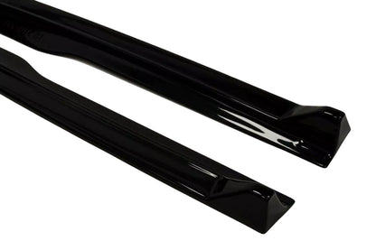 ✨MINIGONNE Laterali Design Nero Lucido ABS Per Nissan 370Z✨