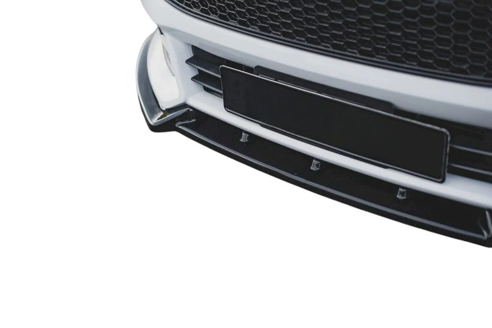 ✨SPLITTER Anteriore V4 design nero lucido per Ford Focus St Mk3 FL 2015-2018✨