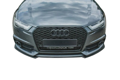 ✨Splitter Anteriore NERO LUCIDO ADATTO Per Audi S6 A6 S-Line C7 FL✨