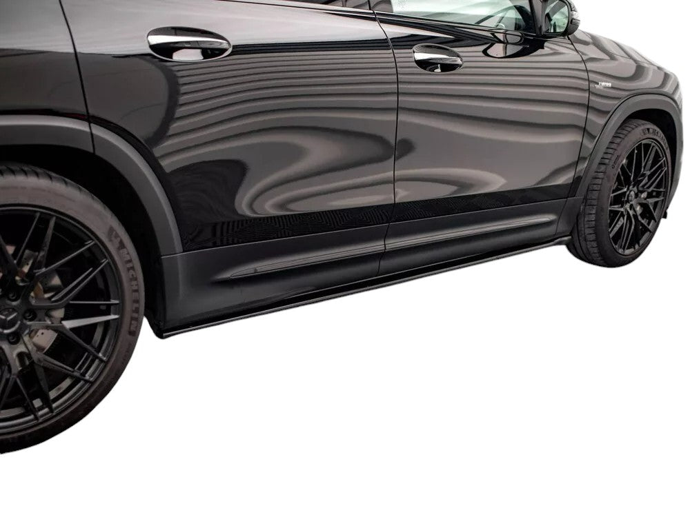 ✨MINIGONNE LATERALI nero lucido ABS per MERCEDES AMG GLB 35 X247 2019+✨