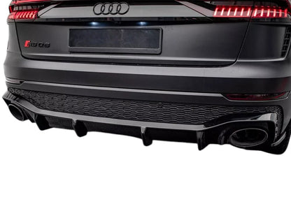 ✨DIFFUSORE nero lucido ABS posteriore per Audi RSQ8 MK1 2019+✨