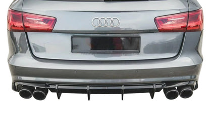 ✨DIFFUSORE nero lucido PER Audi S6 A6 S-Line C7 2015-2018✨