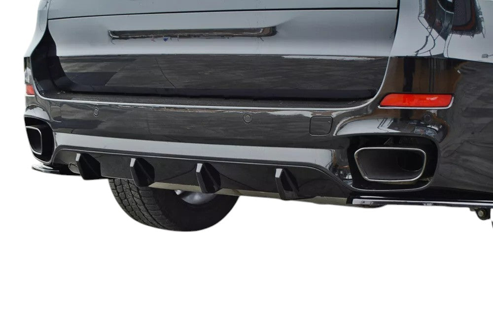 ✨Diffusore posteriore design lucido nero ABS Per BMW X5 F15 M50D FL✨