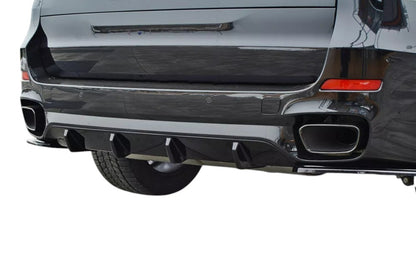 ✨Diffusore posteriore design lucido nero ABS Per BMW X5 F15 M50D FL✨