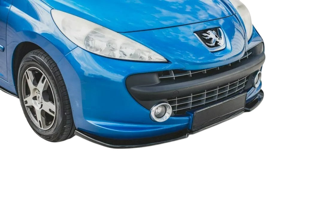 ✨Splitter Anteriore Design Nero Lucido ABS per Peugeot 207 Sport 2006-2009✨