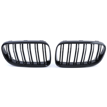 Griglia del radiatore sportiva doppia barra lucida per prestazioni compatibile per BMW Serie 3 E92 E93 10-13