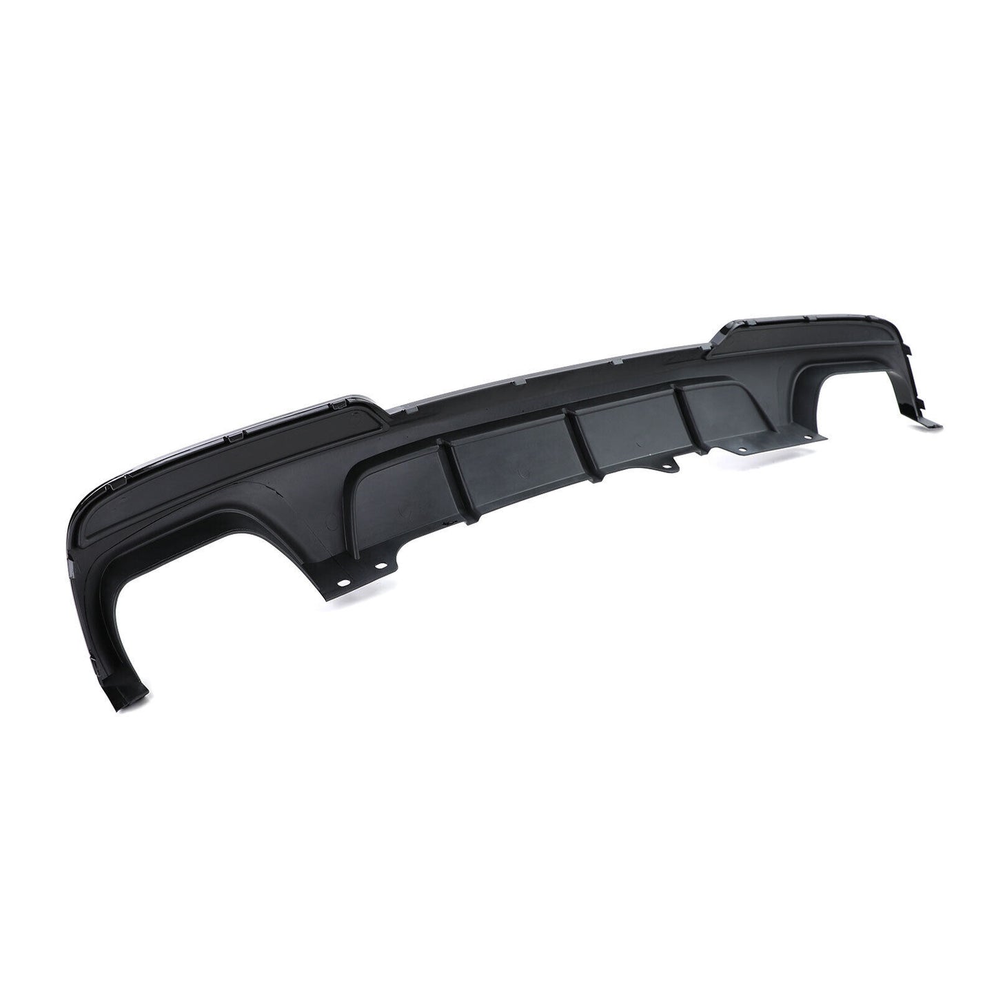 Diffusore Posteriore Lucido+Terminali di Scarico 4 Tubi Performance Look compatibile per BMW F10 F11 535