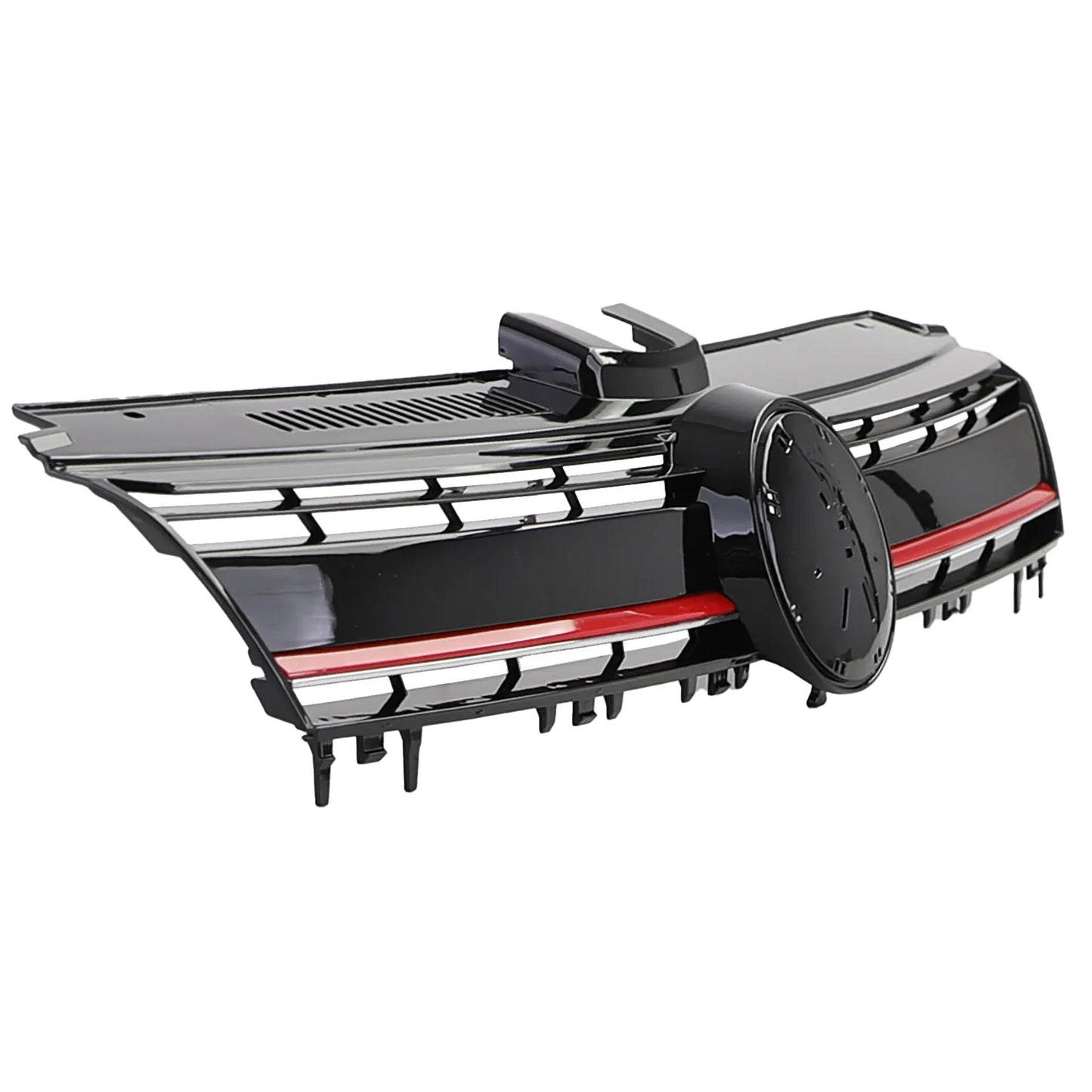 💎Performance Grille Gloss Black with Red Stripe for VW Golf 7 + GTI 12-17💎