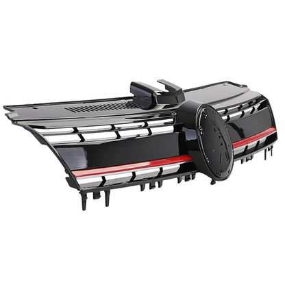 💎Performance Grille Gloss Black with Red Stripe for VW Golf 7 + GTI 12-17💎