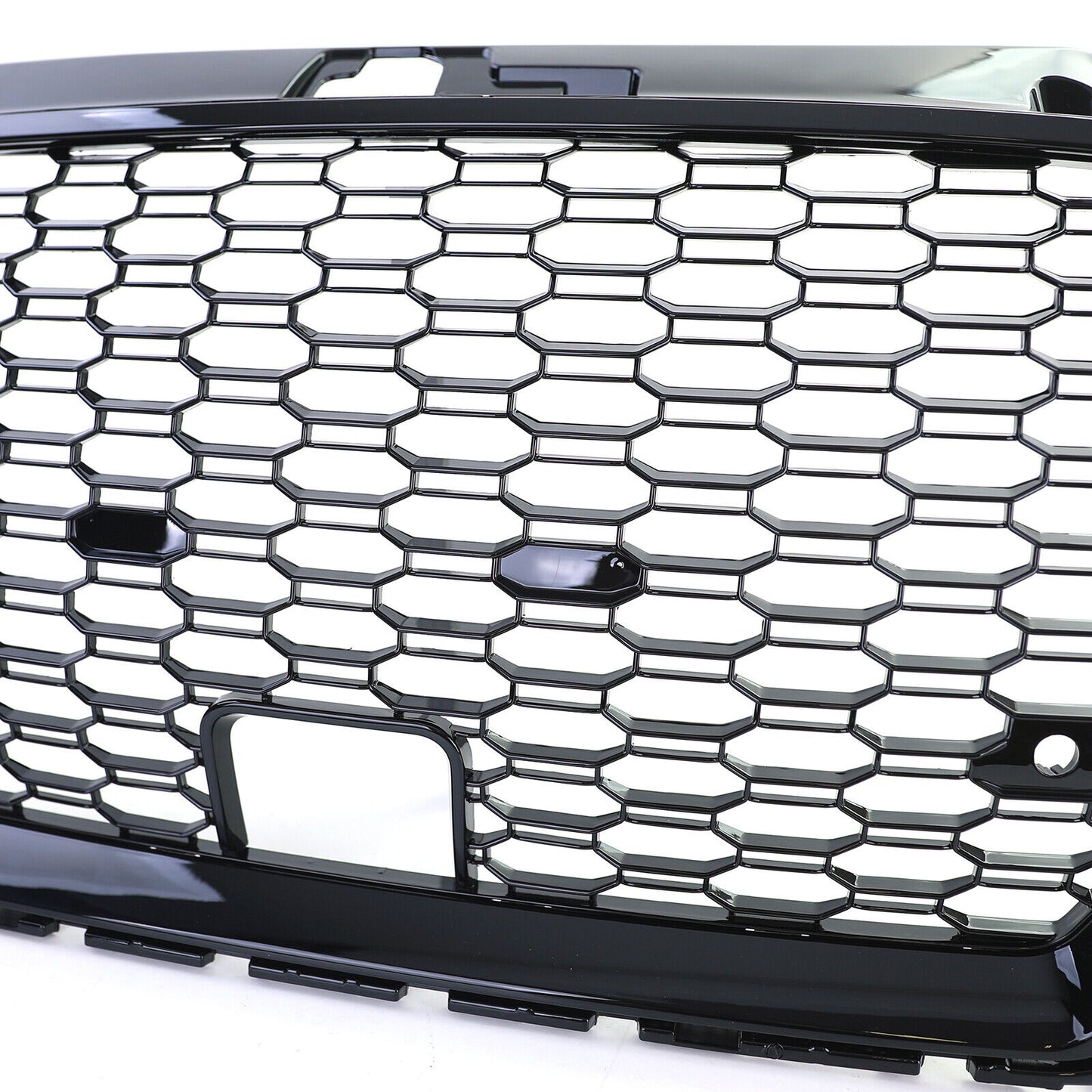 Griglia sportiva Griglia a nido d'ape nera lucida compatibile per Audi A3 8V 16-20 con ACC