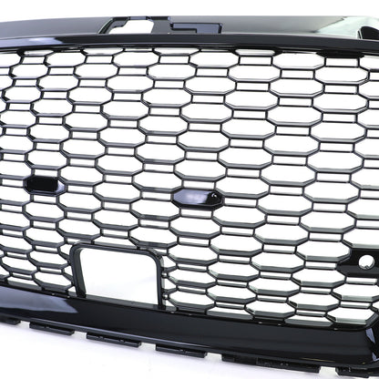 Griglia sportiva Griglia a nido d'ape nera lucida compatibile per Audi A3 8V 16-20 con ACC