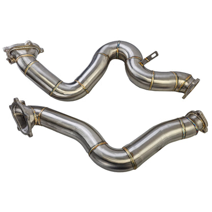 Tubi di ricambio racing in acciaio inox per Audi S6 RS6 4G A7 S7 RS7 12-18