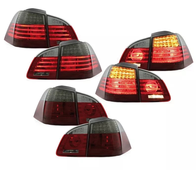 Fanali posteriori LED per BMW E61 Touring 2004-2007 rosso fumo set luci posteriori