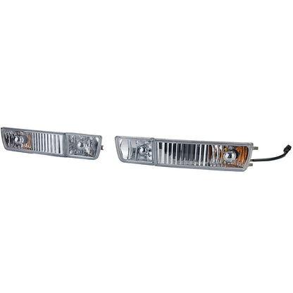 Set fendinebbia in vetro trasparente con frecce compatibile per VW Golf 3 91-98