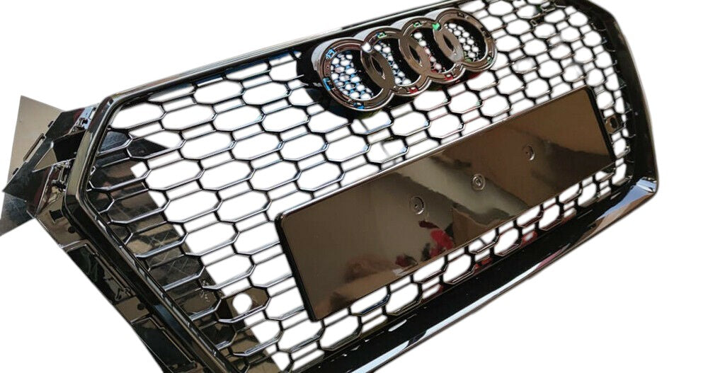 💕ART. 0197 GRIGLIA AUDI A4 B9 2015-2019 LOOK RS4 NERO LUCIDO💕