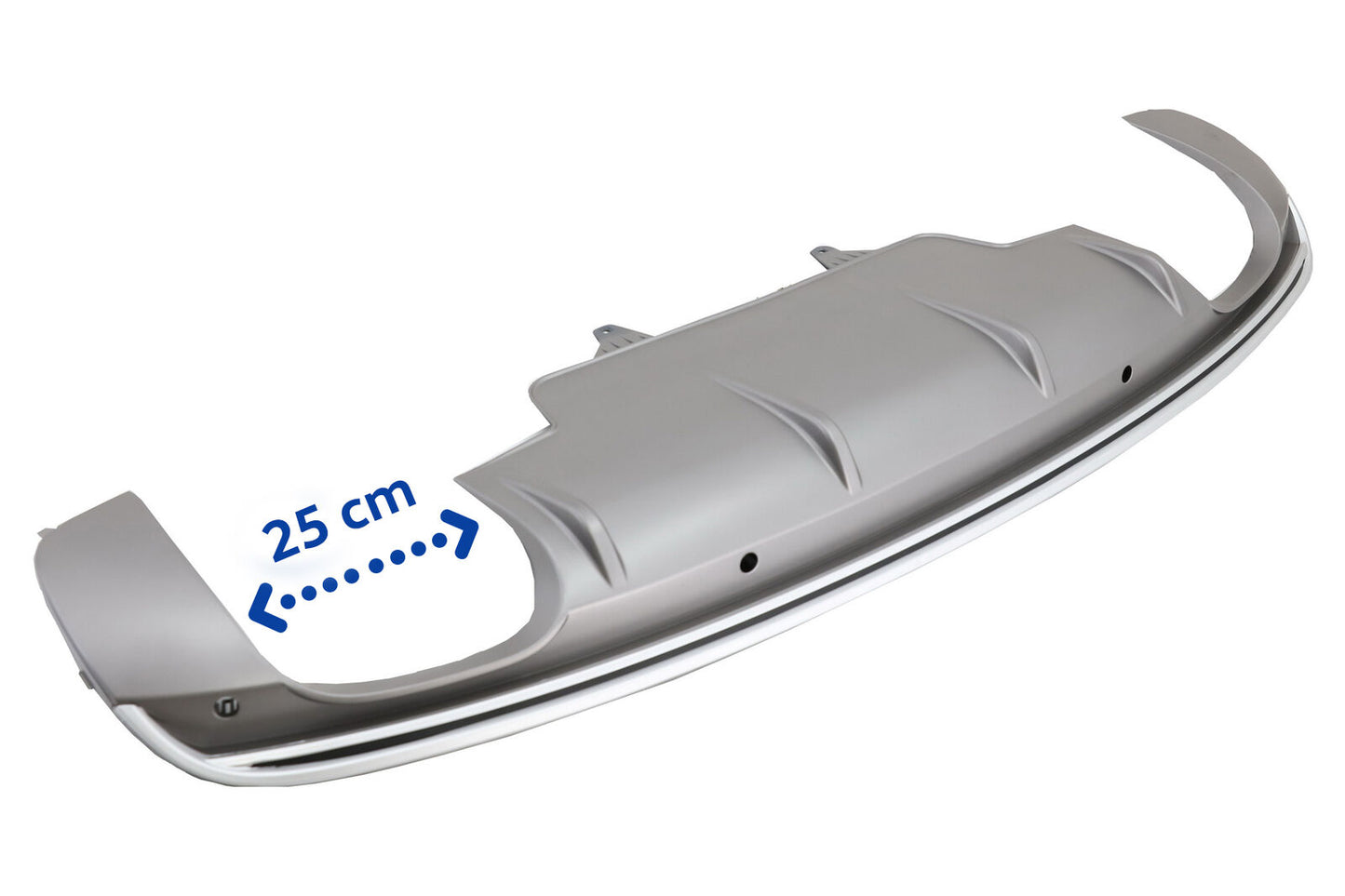 Diffusore Spoiler Paraurti Doppia Uscita per Audi Q5 8R Facelift 09-16 S-Line