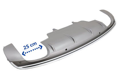 Diffusore Spoiler Paraurti Doppia Uscita per Audi Q5 8R Facelift 09-16 S-Line