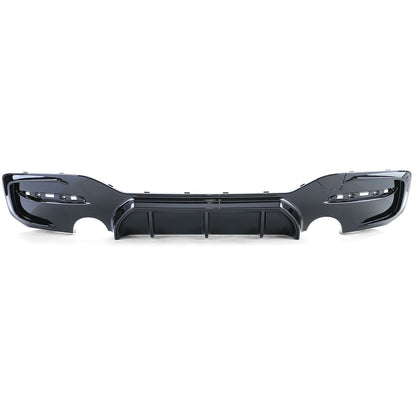 Diffusore posteriore sportivo nero lucido aftermarket compatibile con BMW Serie 1 F20 F21 15-19 LCI M135 M140