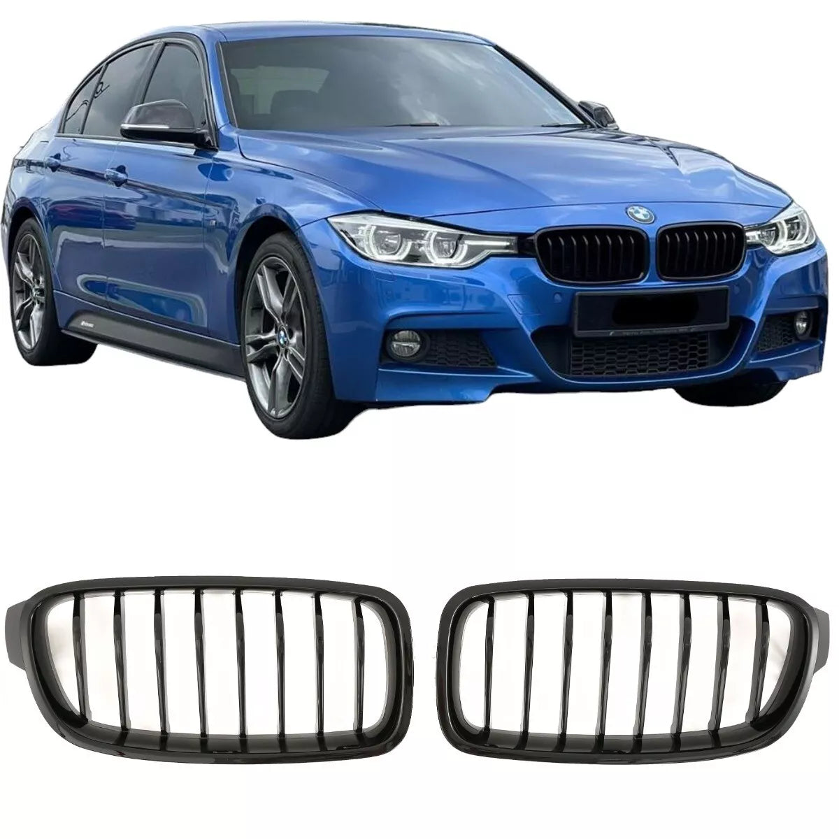😍GRIGLIA  NERO LUCIDO ADATTE PER BMW SERIE 3 F30 F31 SPORT😍