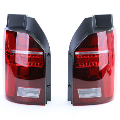 Fanale posteriore Facelift Rosso Trasparente aftermarket compatibile con T6 Bus con Portellone 15-19