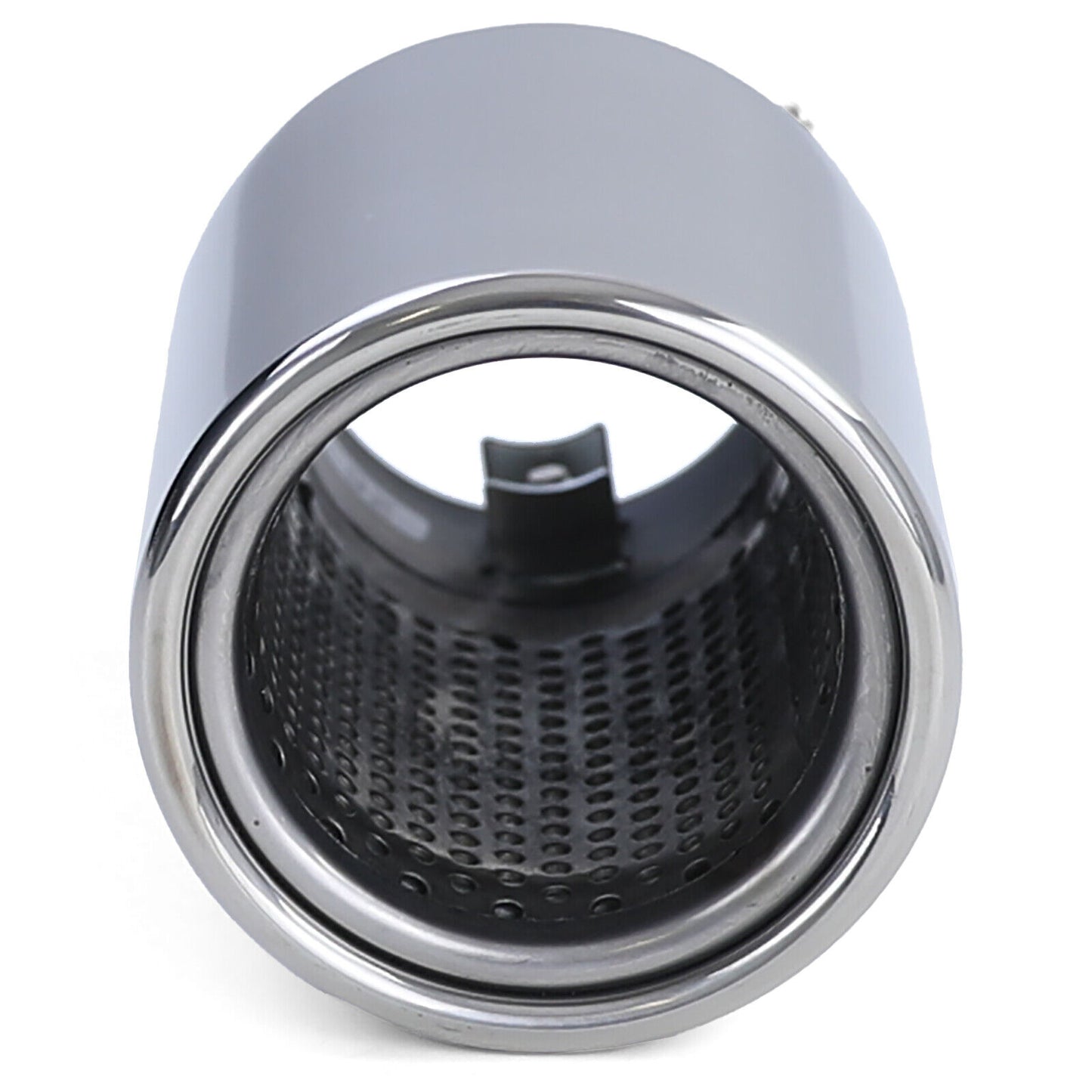 Terminale di scarico racing in acciaio inox per viti tonde da 89 mm-