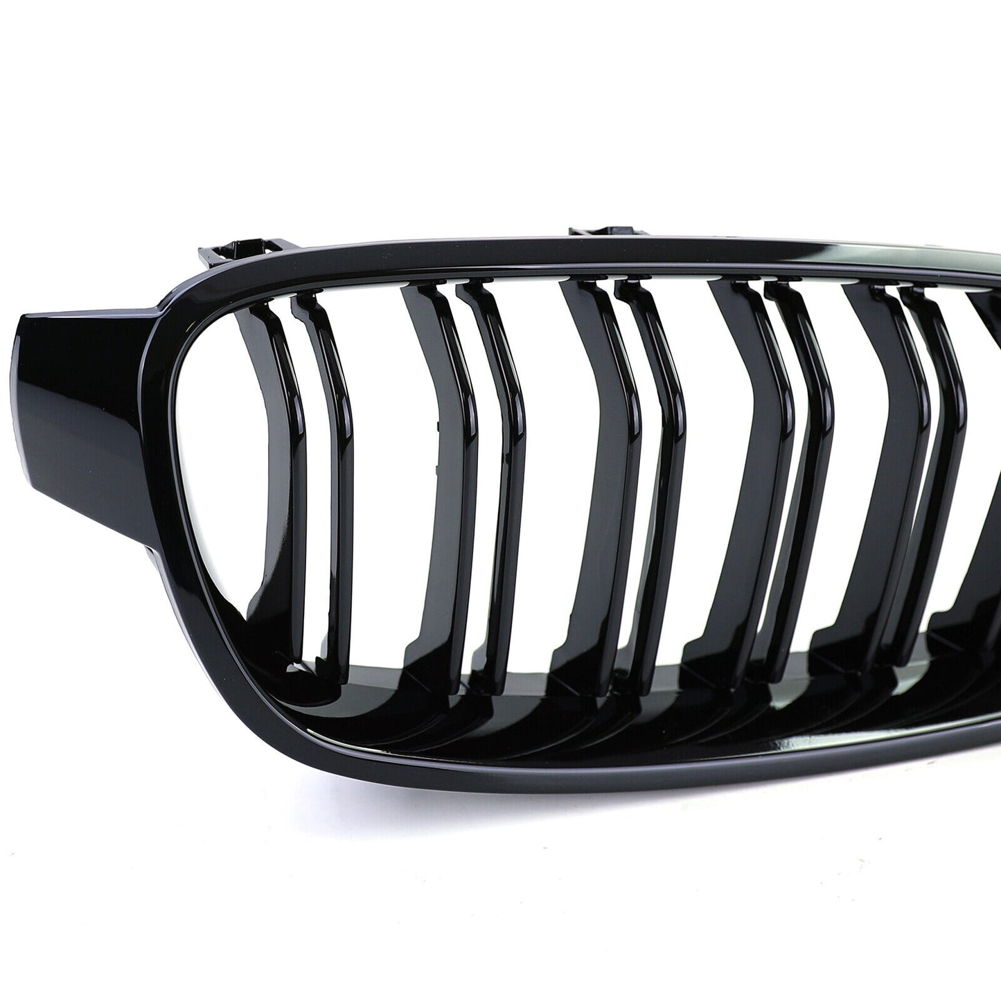 Gloss Black Double Bar Sports Radiator Grille Suitable for BMW F30 F31 11-19