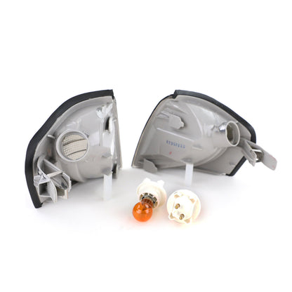 Coppia indicatori di direzione fumè neri aftermarket compatibile con Mercedes Classe C W202 93-00