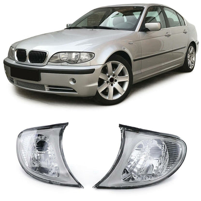 Clear White Right Left Turn Signal Light Suitable for BMW E46 Sedan 