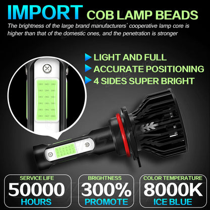 For Chevrolet Malibu 2019 2020 2021 8000K LED Headlights High Beam and Low Beam C 