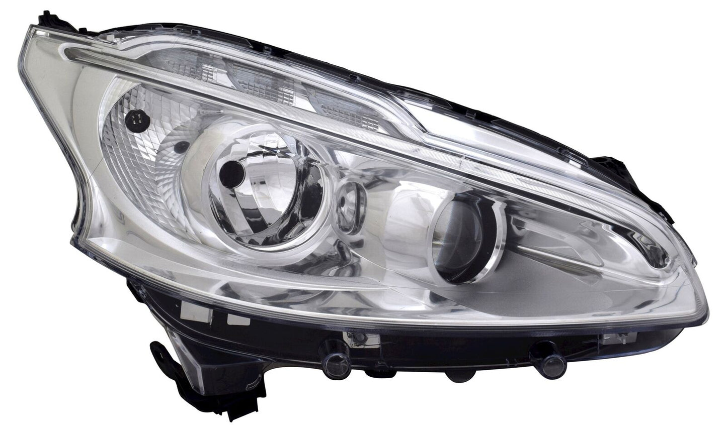Faro anteriore destro per Peugeot 208 I 2012-2015 H7 Alogena luce di marcia diurna LWR