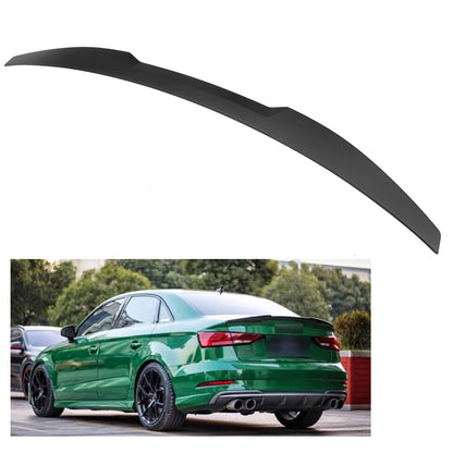 Spoiler posteriore adatto per Audi A3 8V berlina 2014-2020 non verniciato nero