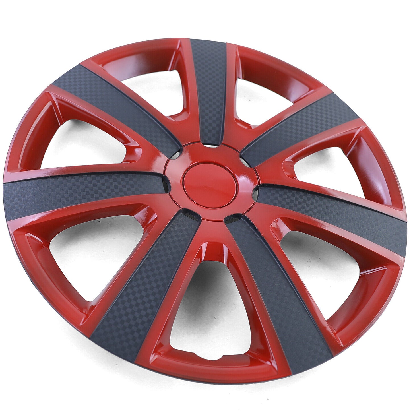 Copricerchi Tenzo-R IX per cerchi in acciaio 15"" rosso carbon