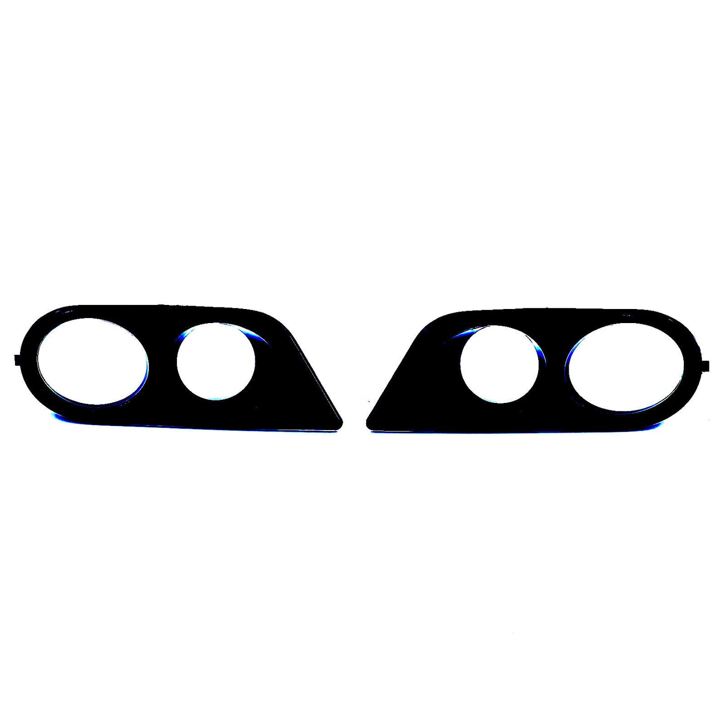 Aftermarket Gloss Black Fog Light Bumper Cover Compatible with BMW 3 Series E46 