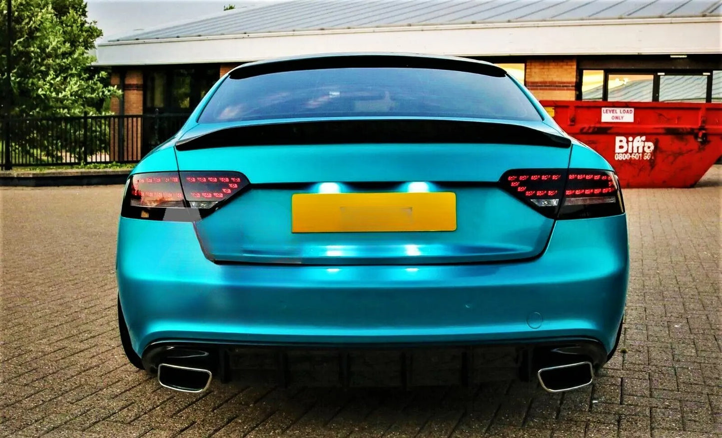 😎KIT Spoiler Nero Lucido Adatto Per Audi A5 B8 8T Coupe😎