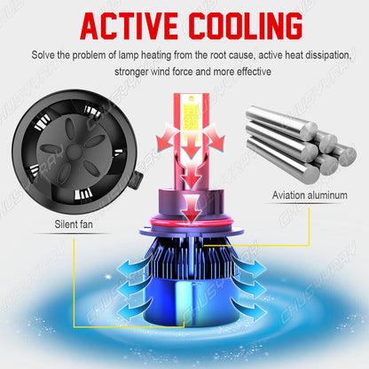 4x For Nissan Frontier 2005-2018 LED High/Low Beam Headlight + Bulbs 