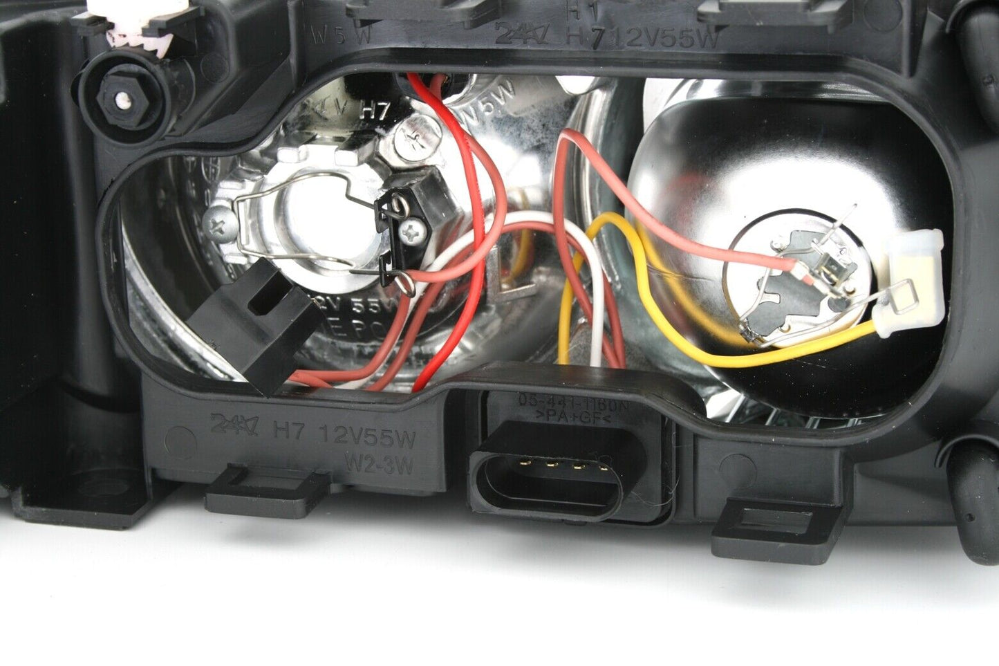 Set of headlights restyling for AUDI A3 8L in black left + right H1 H7 halogen 