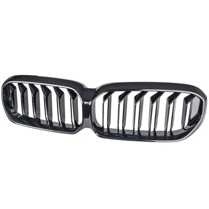 Griglia rene doppia passerella adatta per BMW Serie 5 G30 G31 2020 - nero