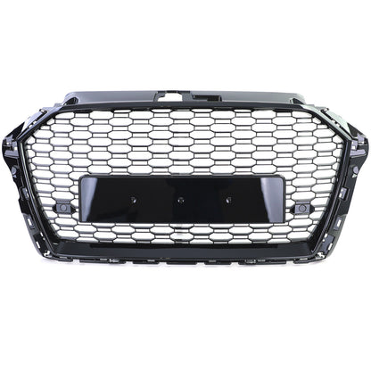 Griglia Sportiva Griglia A Nido D'ape Nero Lucido compatibile Per Audi A3 8V 16-20 Senza ACC