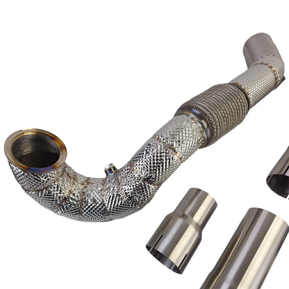 Downpipe racing con catalizzatore e protezione termica per Audi A3 8V 1.8 TFSI